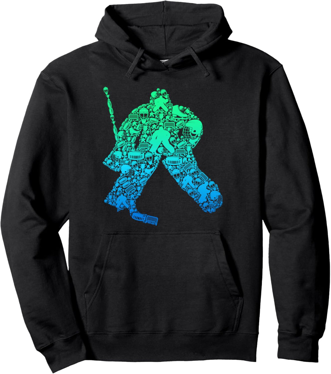 Eishockey Torwart Eishockeyspieler Jungen Kinder Männer Pullover Hoodie