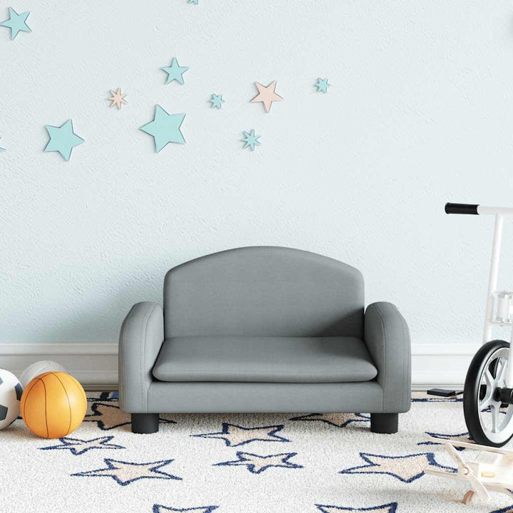 vidaXL Kindersofa, Couch für Kinder, Kindercouch mit runden Kanten, Kindersessel Minisofa Polstersof