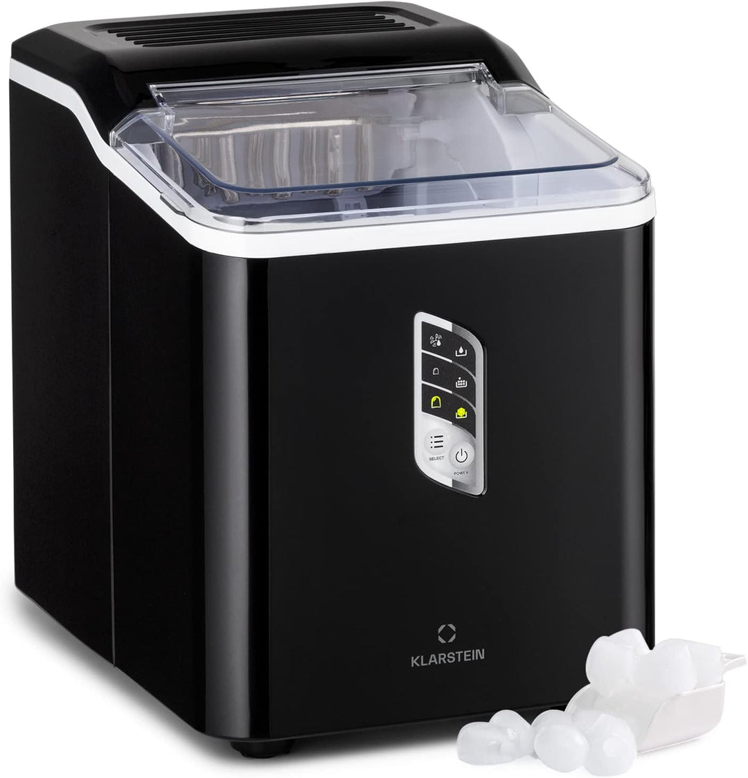 Klarstein Eiswürfelmaschine Klein, Schneller Ice Cube Maker, Eiswürfelbereiter Selbstreinigend, Eisw