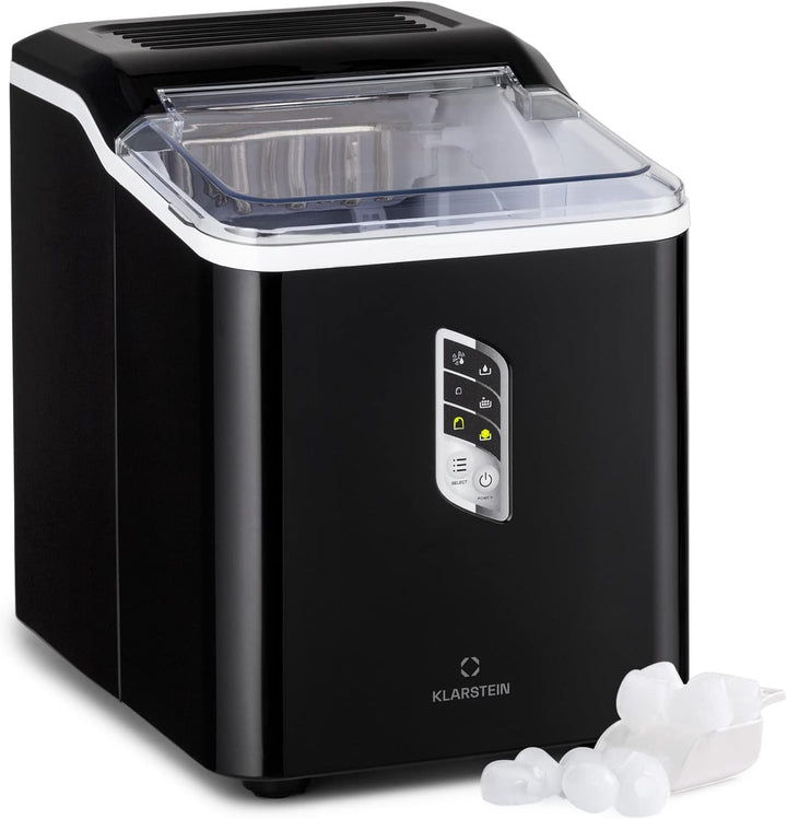 Klarstein Eiswürfelmaschine Klein, Schneller Ice Cube Maker, Eiswürfelbereiter Selbstreinigend, Eisw