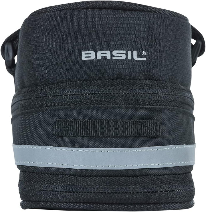 Basil Satteltasche Mada – 1 Liter – Schwarz – 11×10×9 cm, Schwarz