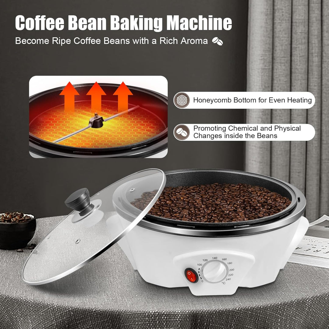 1200w Elektrische Kaffee Röster Maschine, 500g Kaffeebohnen Bratmaschine | Kaffeeröster für Zuhause,