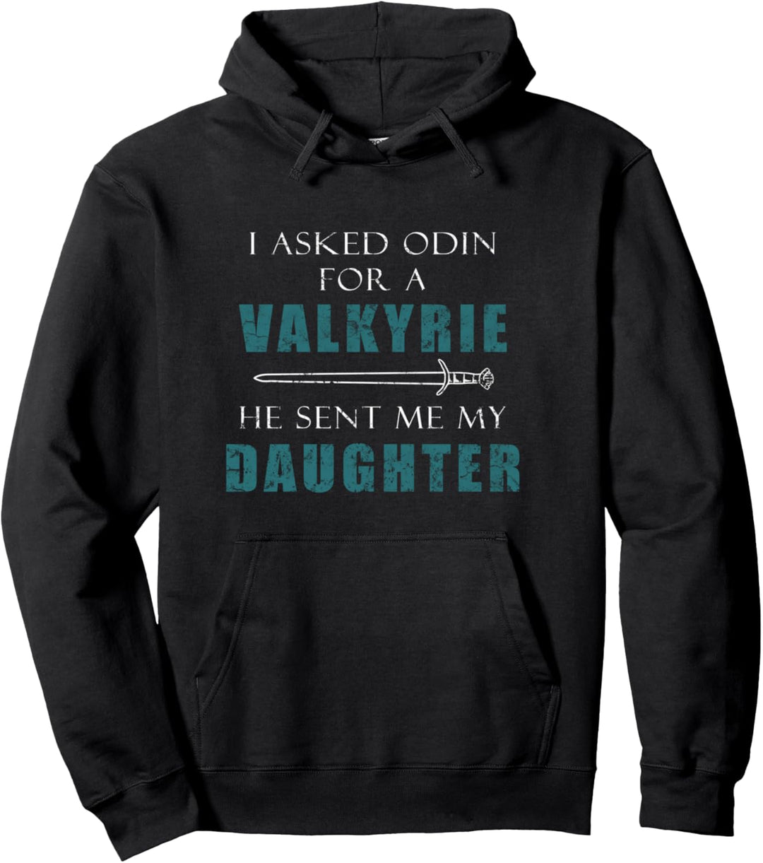 Wikinger Nord Vater Tochter Baby Walküre Geschenk Pullover Hoodie