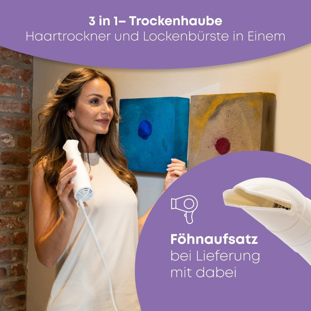 ProfiCare® Trockenhaube | Trockenhauben für Haare | Föhnhaube und Lockenbürste in Einem | Diffuser C