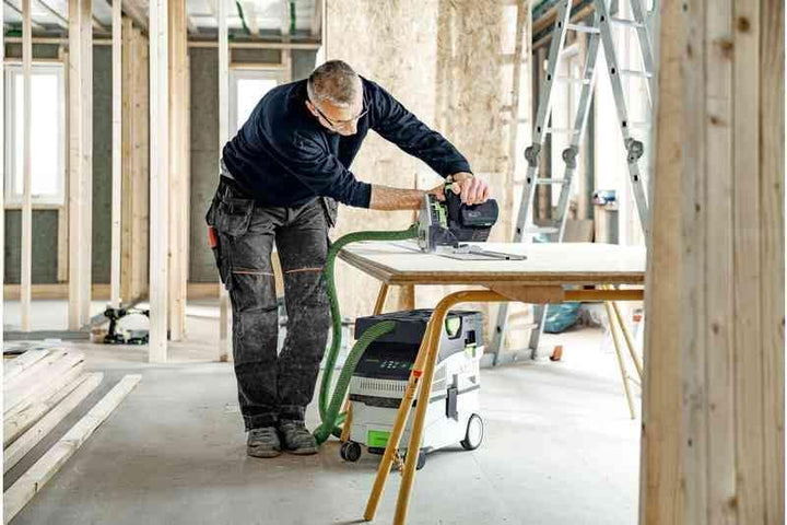 Festool Akku-Absaugmobil CTLC MIDI I-Basic CLEANTEC (mit Hauptfilter, SELFCLEAN Filtersack, Saugschl