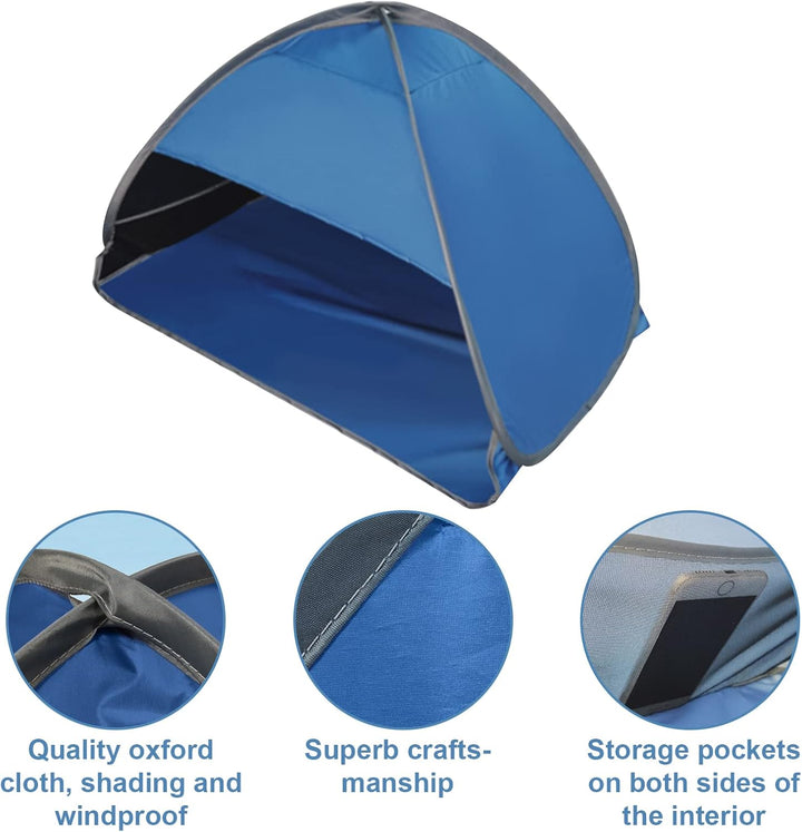 Pop Up Sonnenzelt, Mini Strand Sonnenschutz Gesicht Kopf Schatten Schutz Zelt für Outdoor Picknick C