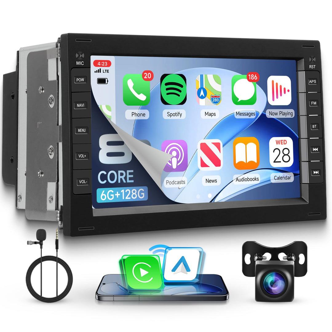 8 Core 6+128G Android Autoradio für VW Golf 4 Polo Sharan Jetta MK4 T5 Transport Kabellos Carplay 7