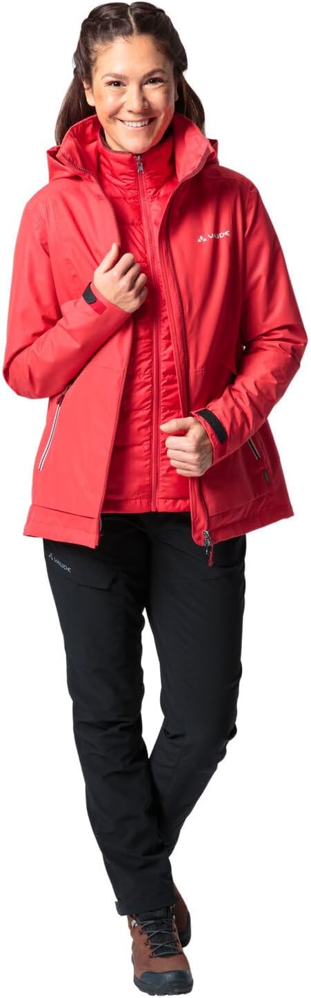 VAUDE Damen Women's Elope 3in1 Jacket Doppeljacke 40 flame, 40 flame