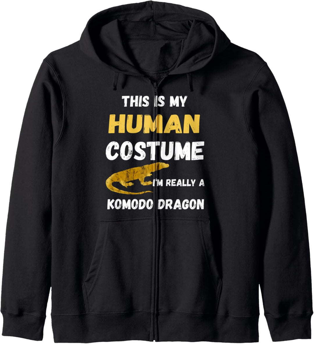 Komodowaran Warane Komododrache Eidechse Reptil Kostüm Kapuzenjacke
