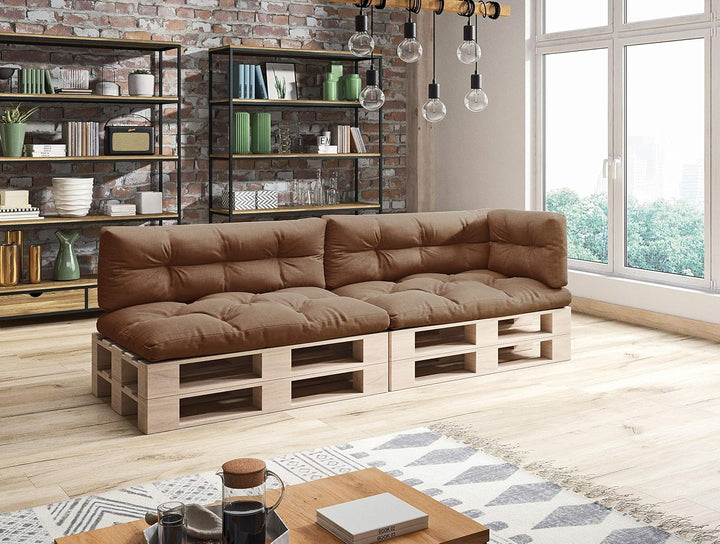 sunnypillow Palettenkissen 5er Set für Europaletten Indoor und Outdoor Palettenpolster Palettensofa