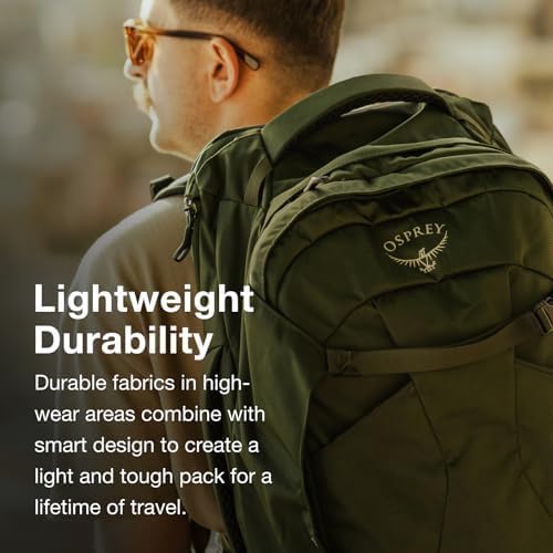 Osprey Herren Farpoint Herren Reiserucksack Rucksack (1er Pack) O/S - Fassungsvermögen 40L Schwarz,