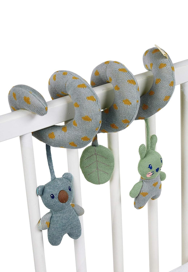 Sterntaler 6612170 Stay TRUE to nature Spielzeugspirale, Hase Kinni und Koala Kalla, Alter: Für Baby
