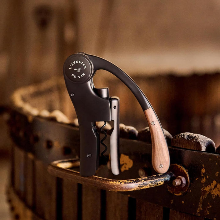 L’ATELIER DU VIN – Oeno Motion Wood & Black – Korkenzieher Oeno Motion Holz & Schwarz, Oeno Motion H