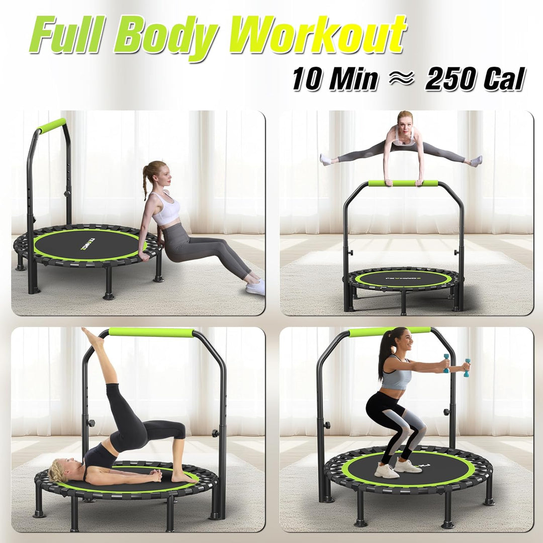 Faltbares Mini-Trampolin, 101,6 cm, Rebounder-Trampolin für Erwachsene und Kinder, 204 kg Kapazität
