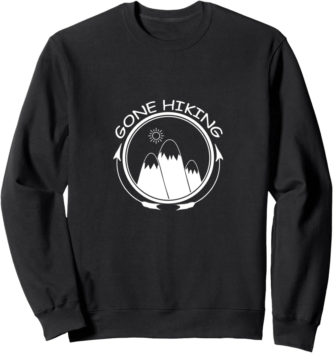 GONE HIKING Berg Wandern Motiv für Bergfreunde Sweatshirt