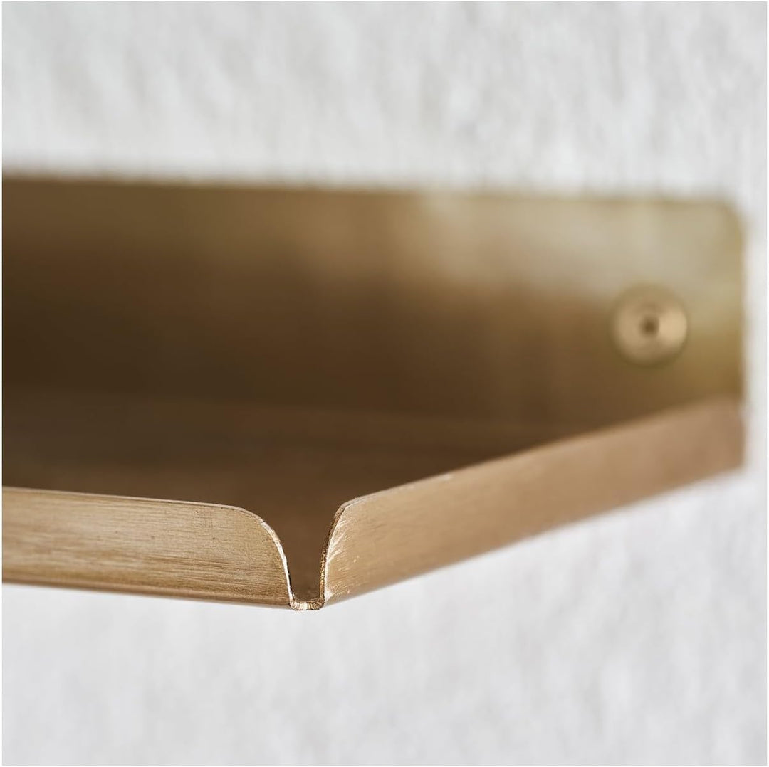 House Doctor - Ledge Wandregal, L 80 cm, messing, Messing