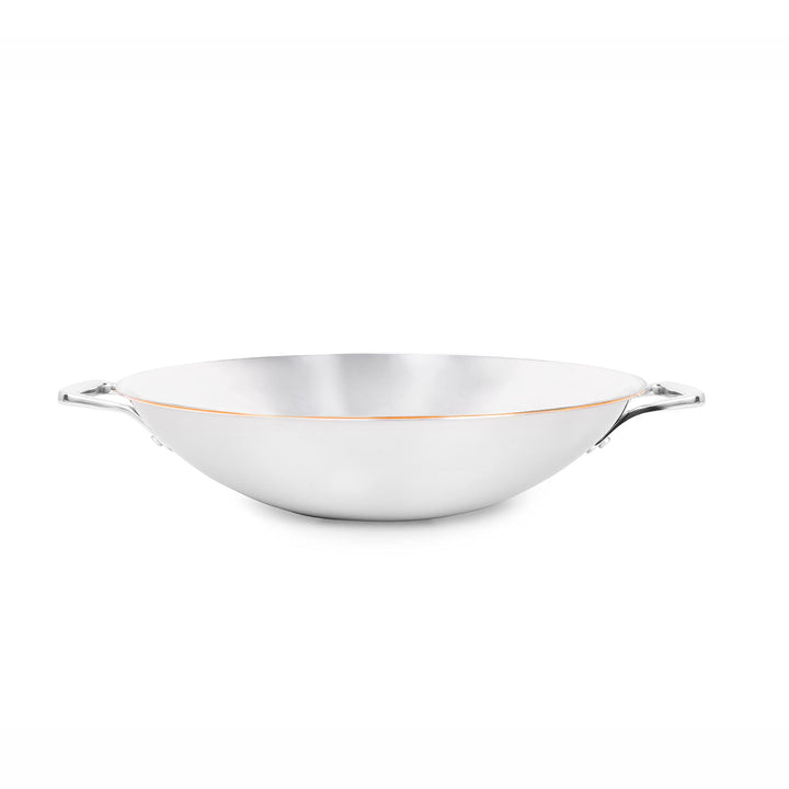 Olavson® Wok Kupferpfanne mit Antihaftbeschichtung aus 5-Schicht-Material, induktions- und spülmasch