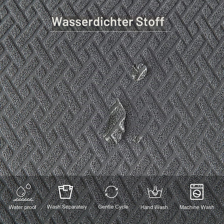 LANSHENG Wasserdicht Stuhlhussen 4er Set, Abnehmbarer Waschbarer Stuhlbezug Sitzfläche, Stretch Stuh