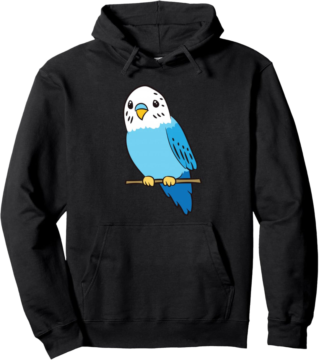 Wellensittich Sittich Vogel Haustier Blausittich Pullover Hoodie
