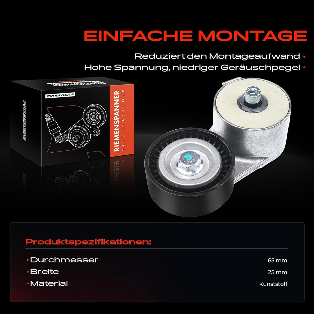 Frankberg Spannrolle Keilrippenriemen für Giulietta 940 Mito 500 595 695 500L Bravo II Doblo Fiorino