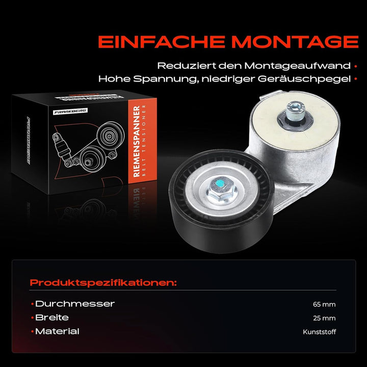 Frankberg Spannrolle Keilrippenriemen für Giulietta 940 Mito 500 595 695 500L Bravo II Doblo Fiorino