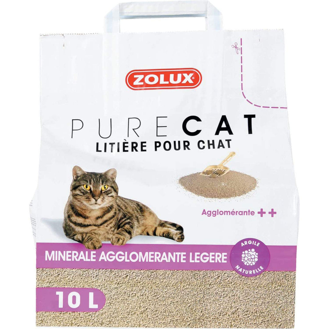 Zolux Pure Cat Katzenstreu, mineralisch klumpend ++ leicht, 10 l