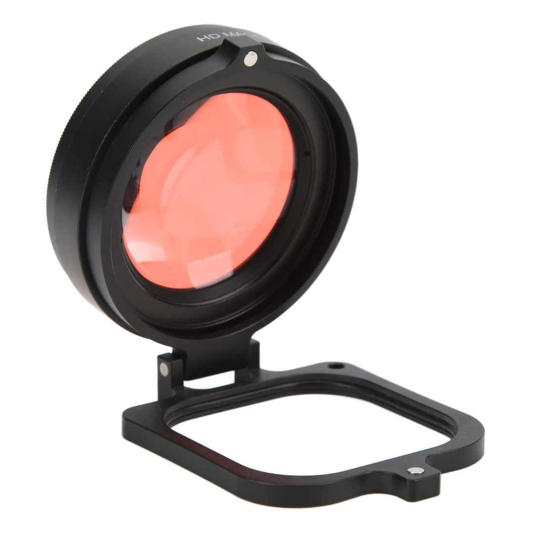 58-mm-Rotfilter, Action-Kamera, 16-Fach Makro-Nahobjektiv, Tauchfilter für Hero 9, für Unterwasserfo