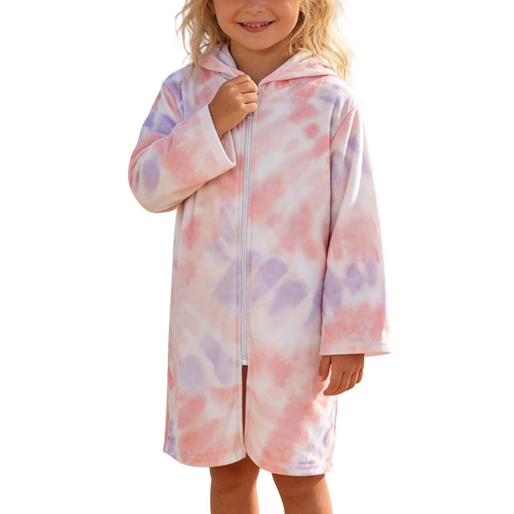 Badeponcho Kinder Frottee Cover Up Strandkleid Mit Kapuze Badekleid Mit Reissverschluss Badeanzug Ro