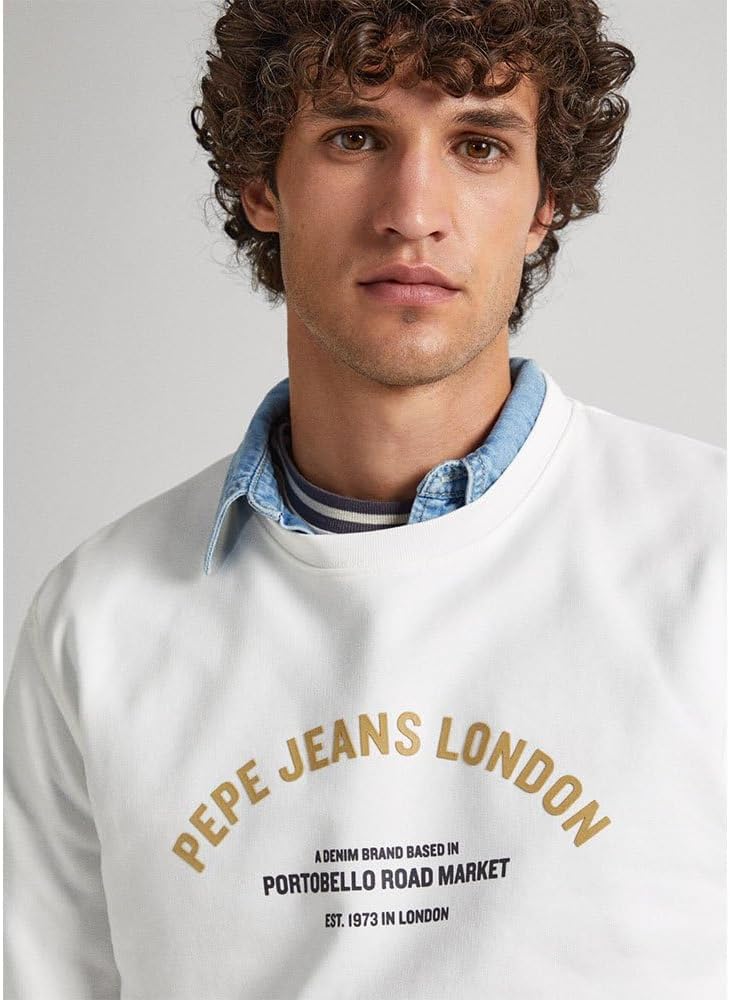 Pepe Jeans Herren Medley Crew Sweatshirt M White (Off White), M White (Off White)