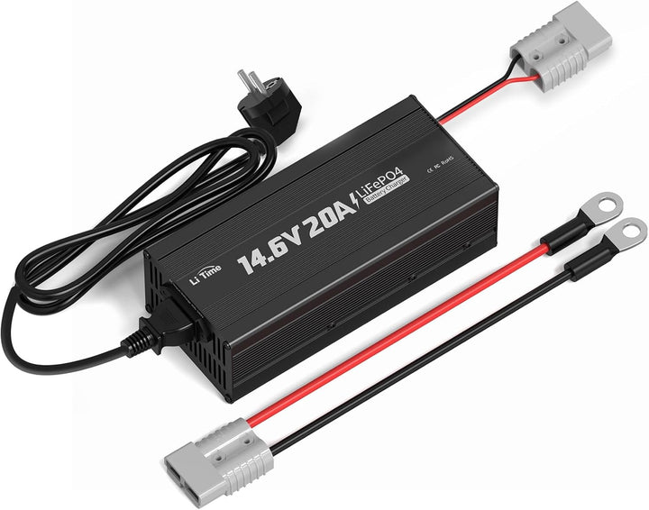 LiTime 14.6V 20A Lithium Batterieladegerät 12V LiFePO4 Batterieladegerät AC-DC Smart Charger mit And