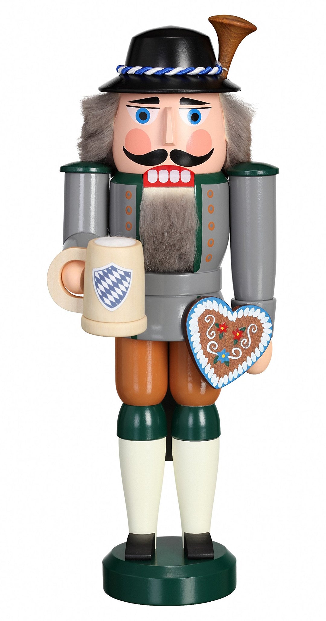 Nussknacker Bayer auf Dem Oktoberfest, 27 cm Hoch, Original Erzgebirge von Seiffener Volkskunst