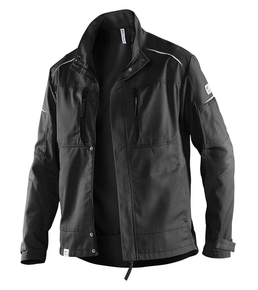 KÜBLER ACTIVIQ Jacke, Robuste Arbeitsjacke mit Reflex-Elementen und vielen Taschen L Schwarz, L Schw
