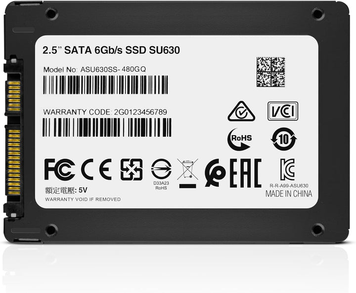 ADATA Ultimate SU630 2.5 480 GB Serial ATA QLC 3D NAND 480GB, 480GB