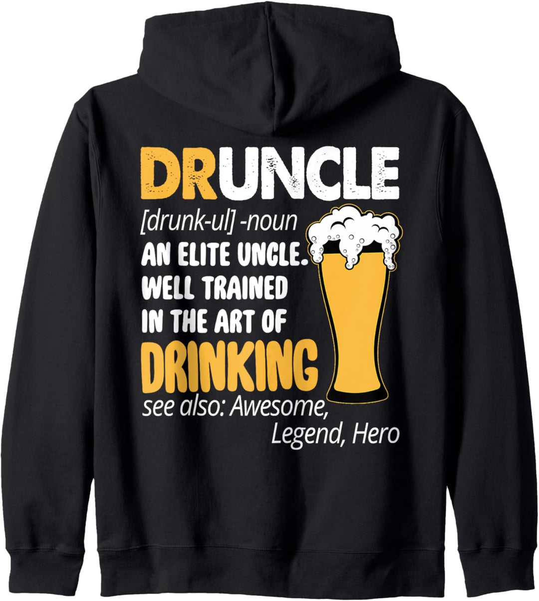 Druncle Drinking Onkel lustiges Geschenk Kapuzenjacke