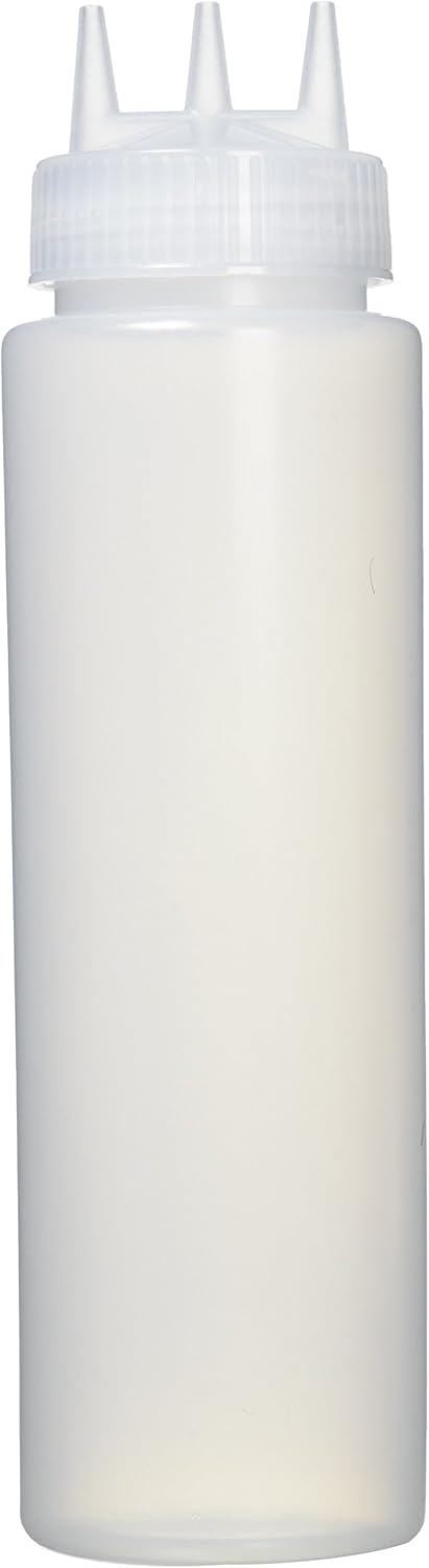 Vogue transparente Quetschflasche mit 3 Spritzdüsen 1L & transparente Quetschflasche mit 3 Spritzdüs