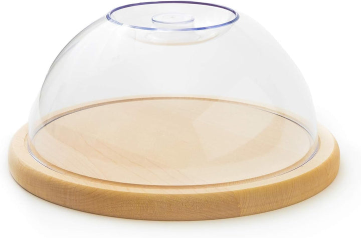 tuuli Kitchen Käseglocke Käsebrett Käseplatte aus Holz Aufbewahrung von Käse Aufschnitt Kuchenbox