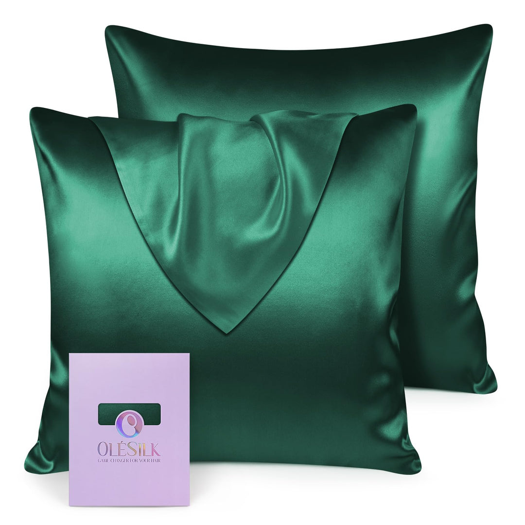 OLESILK Seide Kissenbezug Kissenhülle Haar- und Hautpflege mit Verstcktem Reissverschluss 19 Momme 2