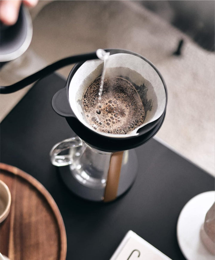 Melitta AMANO Kaffeebereiter, schwarz-gold, Schwarz-gold
