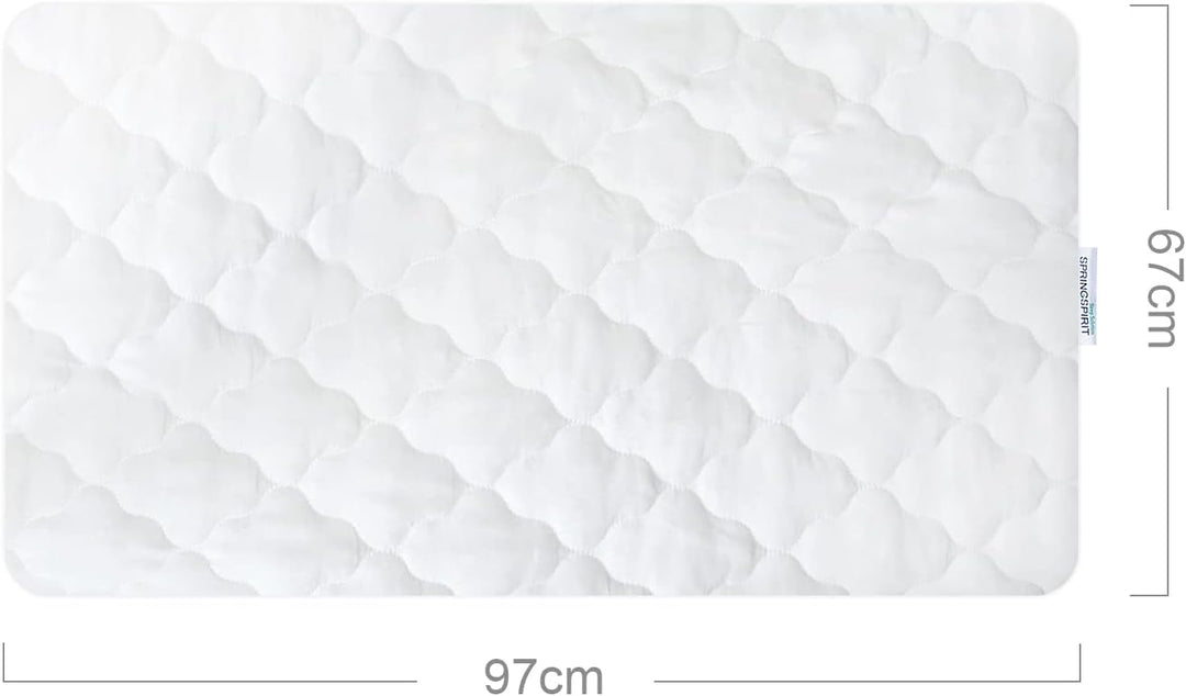 Matratzenschoner für Reisebett, wasserdicht, gesteppt, 97 x 67 cm, passend für alle tragbaren Mini-K