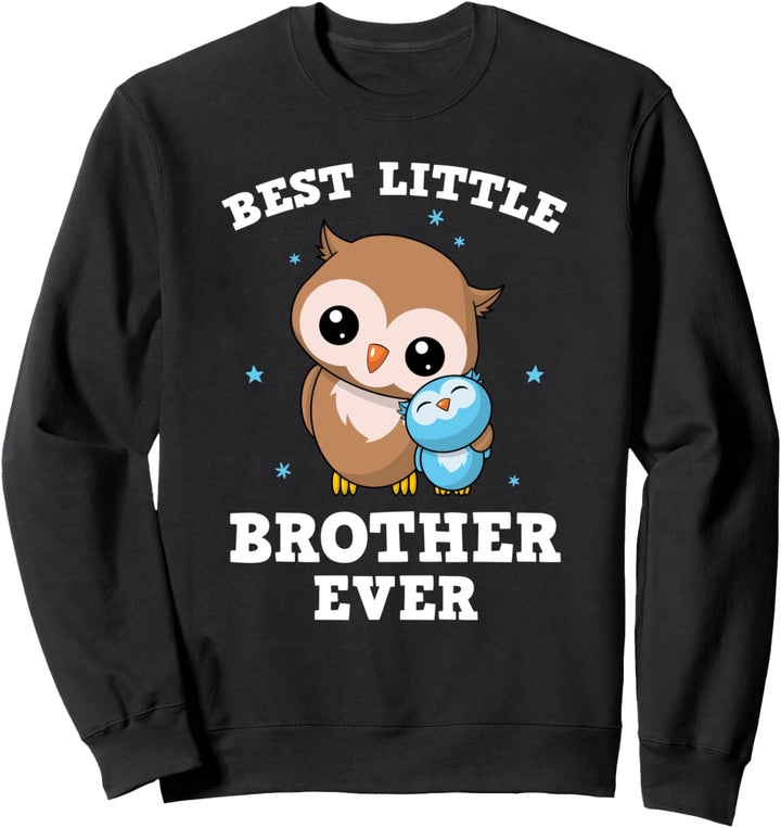 Bester kleiner Bruder aller Zeiten - Süsse Eulen Eule Brüder Sweatshirt
