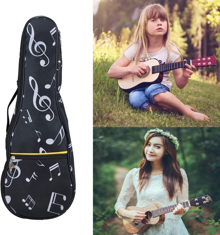 21 in Ukulele-Tasche, wasserdicht, Oxford-Musiknoten-Tasche, Schulter-Rucksack, verstellbare Gurte m