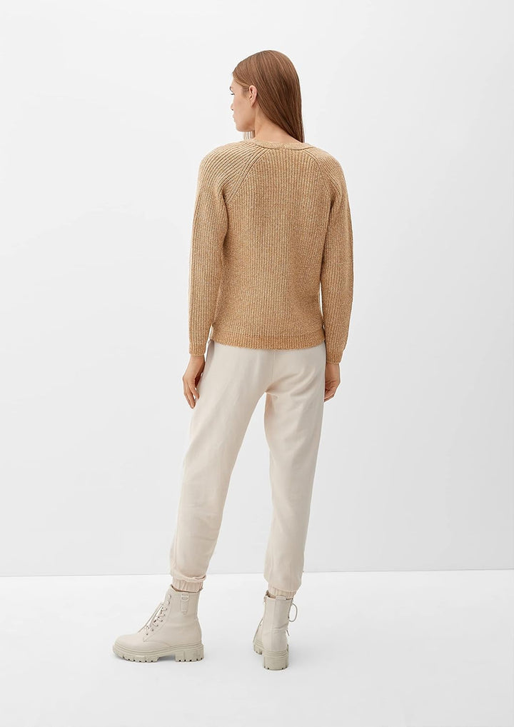 s.Oliver Damen Pullover mit V-Neck, 38