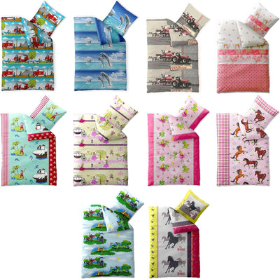 CelinaTex Biber Kids Bettwäsche 135 x 200 cm 2teilig Baumwolle Biber Elfe Fee Mädchen rosa pink grün