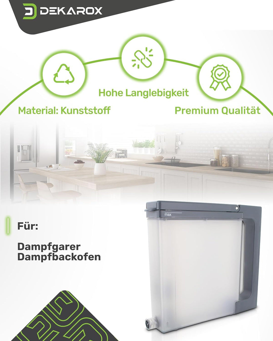 Wassertank für Bosch Siemens Neff 00791032 791032 für Dampfgarer Dampfbackofen Dampfgarofen