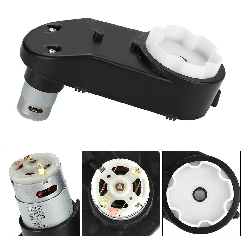 Getriebe mit 6V / 12V Motor, RS390 Elektromotor Getriebe 6V / 12V 12000-20000RPM für Kinder Elektroa