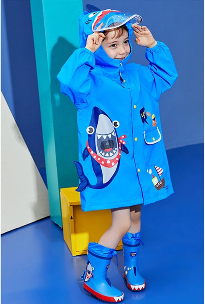 Hovkib Kinder Regenponcho Kleinkind Regenmäntel Jungen Mädchen wasserdichte Regenjacken Unisex Regen