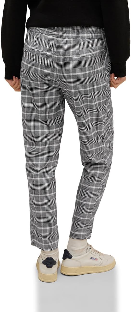 Street One Damen Joggpants Kariert 34W / 28L Pure Grey, 34W / 28L Pure Grey