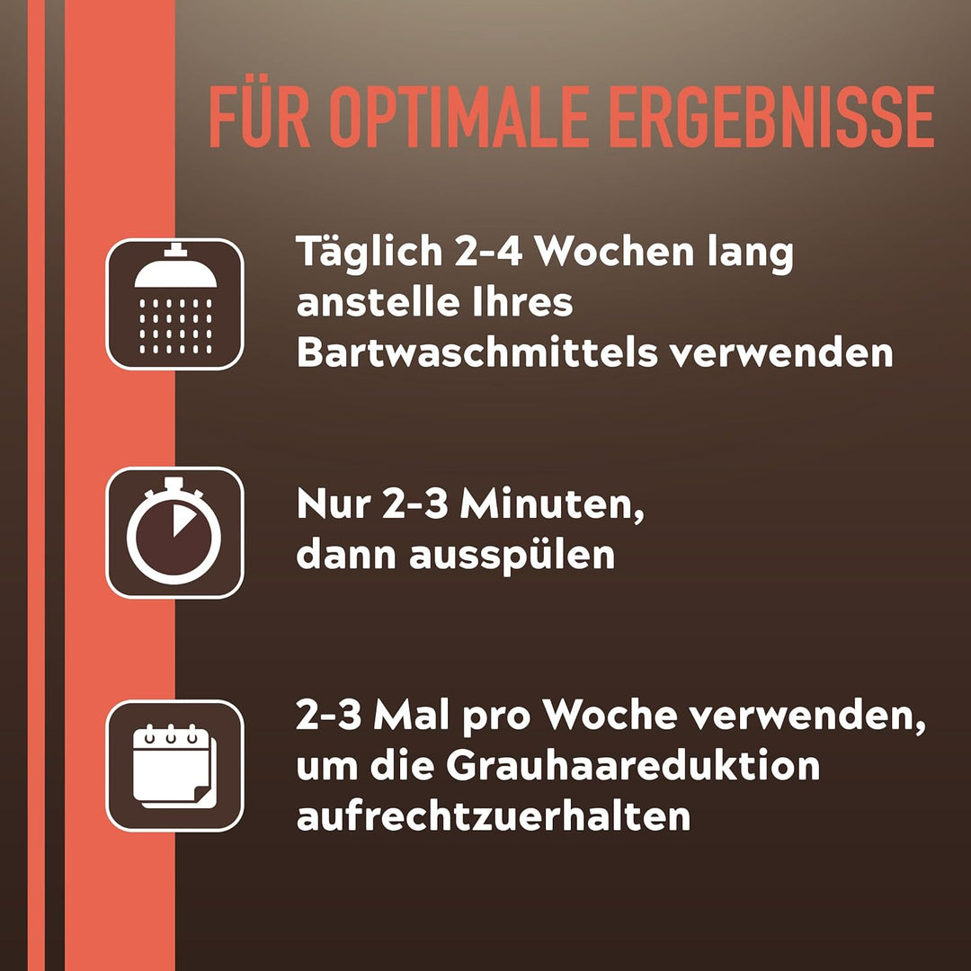 Just For Men Control GX Bartpflege, Bartfarbe, Graureduzierendes Shampoo Für Den Bart, Mit Kokosöl U