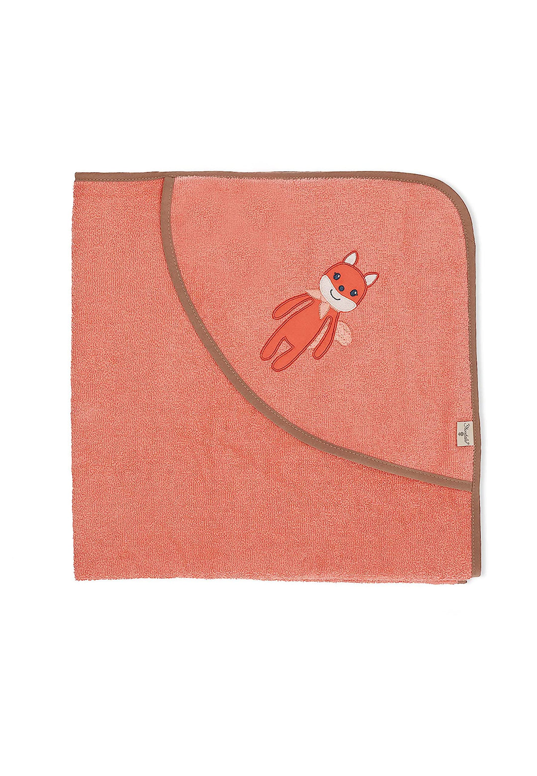 Sterntaler Baby Mädchen Badetuch Baby GOTS Enna Uni - Badeponcho Baby, Kapuzenhandtuch, Badehandtuch