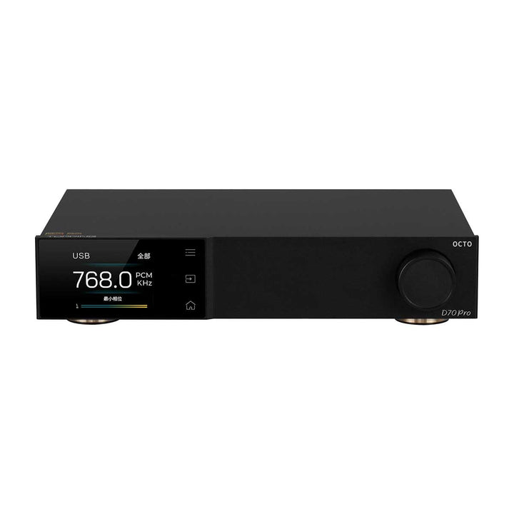 TOTAUDIO Topping D70 Pro Octo DAC stationär Bluetooth und Display, Bluetooth 5.1, LDAC, Aurora Inter